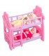 Camarote Para 2 Muñecas con Escalera de Niñas Rosado