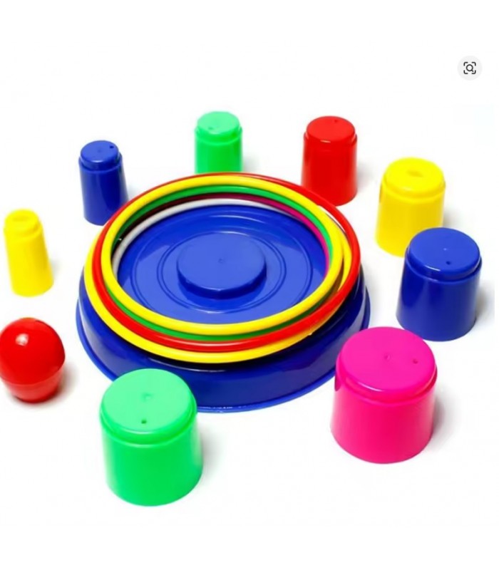 taza apilable creativa, anillo para lanzar