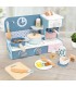 Juego de Cocina con Cafetera de Madera