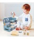 Juego de Cocina con Cafetera de Madera