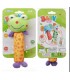 PACK X 4 Sonajas Peluche Animales Tela Estimulación Bebés