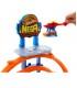 Garaje Con MEGAlooping De Hot Wheels Con 1 Coche De Juguete Metálico Y 1 Helicóptero De Juguete A Escala 1:64