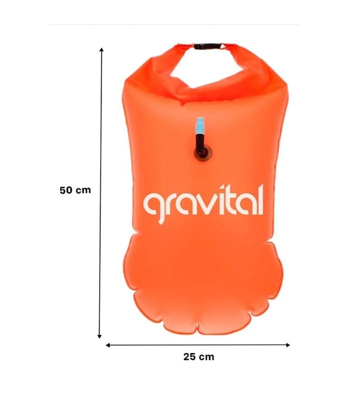 Flotador Salvavidas Mochila en Color Anaranjado