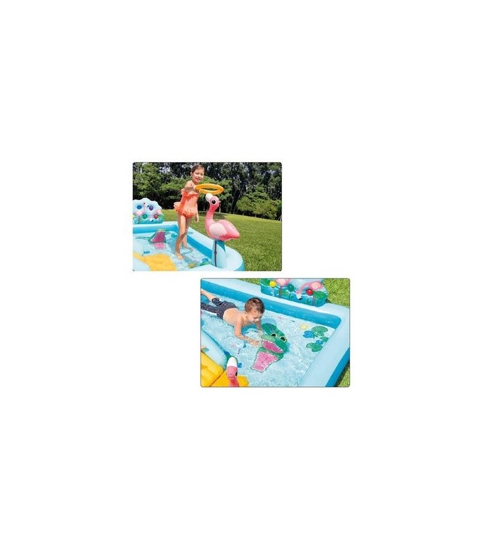 Piscina Bañera Inflable Centro de Juegos Aventura Acuática en la Jungla Intex