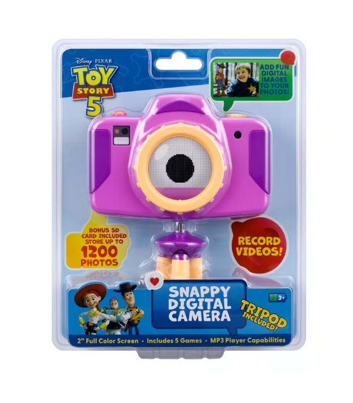 Cámara infantil de Toy Story 5 con tarjeta SD