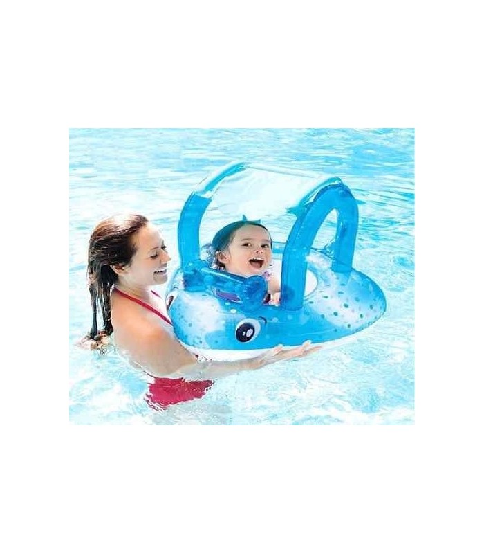 Flotador inflable montable modelo mantarraya bebe