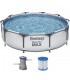 Piscina  Estructural 366x76 CM Circular con Bomba de Filtrado.