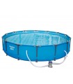 Piscina Estructural Circular con Bomba de Filtrado 396x84 CM - BESTWAY