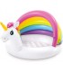 INTEX - Piscina unicornio bebe con base acolchada 127x102x69 cm