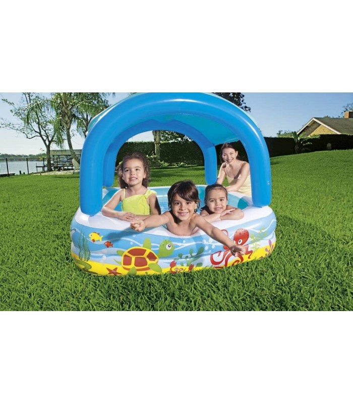 BESTWAY - Piscina inflable Infantil con Parasol 140x140x114 cm