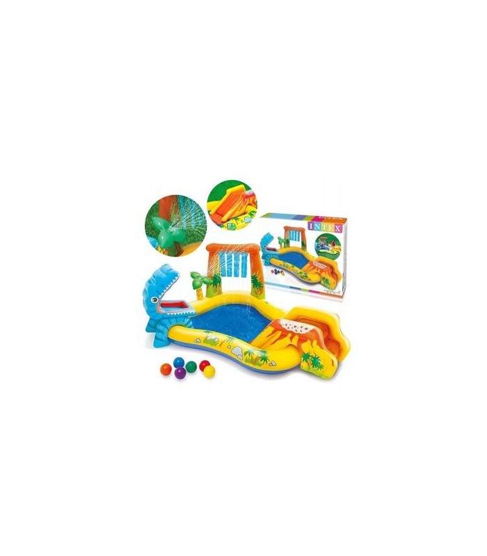 Piscina Bañera Inflable Centro de Juegos de Dinosaurio - Intex