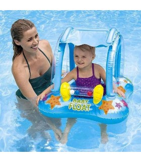 Intex- flotador con techo para bebés
