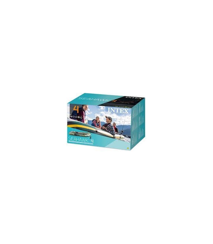 INTEX - Bote inflable, SEAHAWK para 4 personas