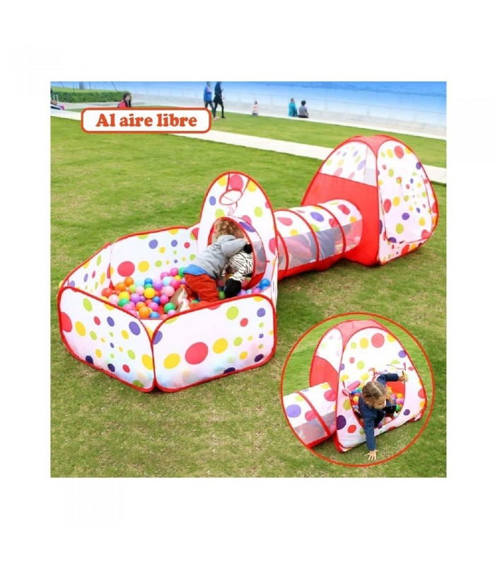 Carpa Circuito 3 en 1 con túnel Unisex