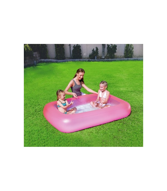 BESTWAY- PISCINA INFLABLE AQUABEB 165X104X25 CM CELESTE Y ROSADO