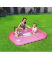 BESTWAY- PISCINA INFLABLE AQUABEB 165X104X25 CM CELESTE Y ROSADO