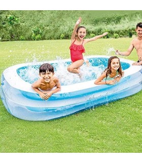 Intex- Piscina Inflable Familiar Rectangular 2.62m. x 1.75m x 56 cm