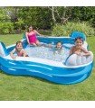 Intex - Piscina familiar inflable con asientos 229x229x66 cm