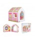 Casita de princesas para jugar incluye sillon y puf - Intex