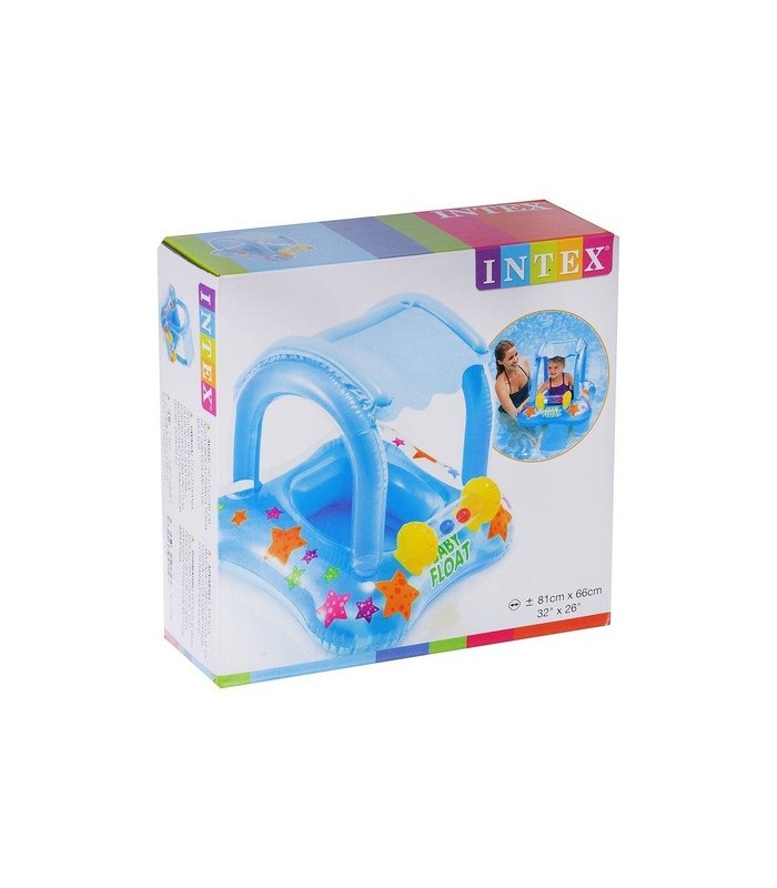 Intex- flotador con techo para bebés