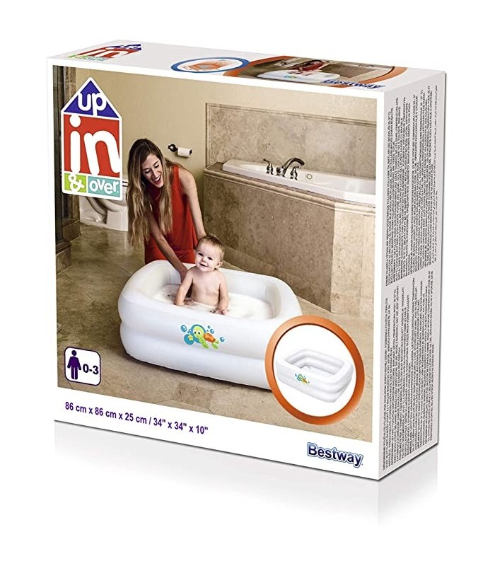 BESTWAY - Piscina inflable Infantil Bañera Bebé  86x86x25CM.