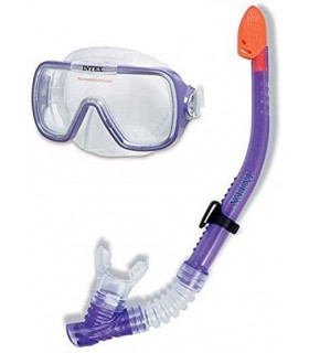 INTEX 55950- Snorkel - Set de buceo Máscara y tubo - 8 años +