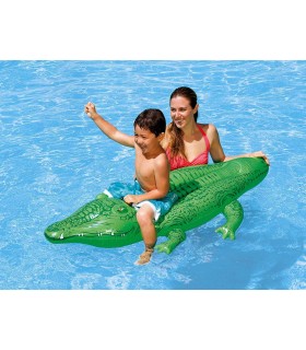 INTEX - Flotador recreativo cocodrilo 168x86 CM